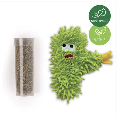 Kazoo Scruffy Cactus with replacement catnip & silvervine Cat Toy