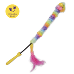 Kazoo Fluffy Rainbow Tail Cat Toy