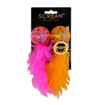 Scream Lattice Ball with Feathers